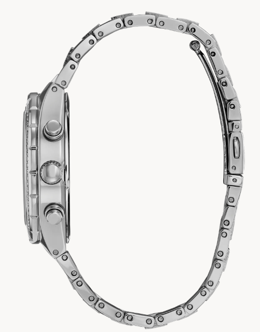 The Men’s watch from Citizen is an Eco-Drive-powered men’s timepiece decorated with crystal.