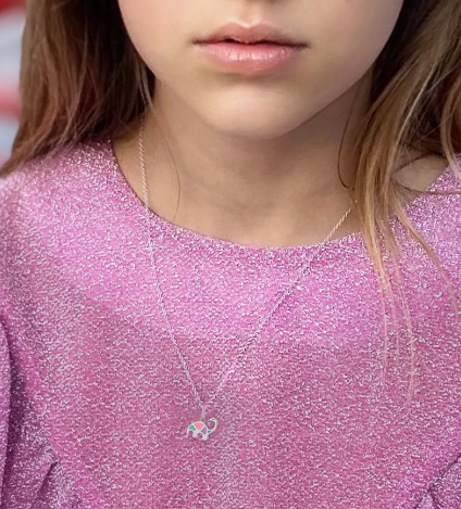 DINOSAUR NECKLACE SILVER 