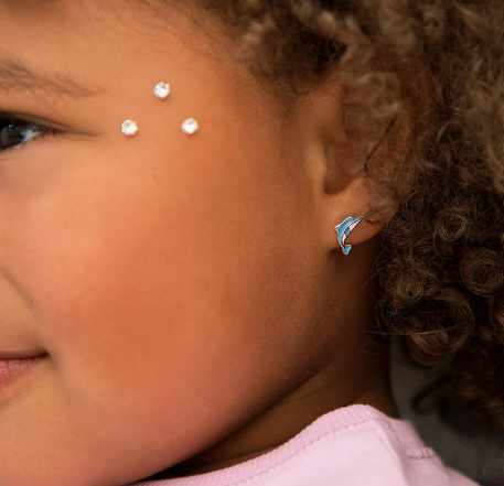 ENAMEL DOLPHIN EARRINGS