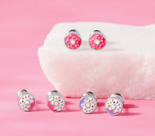 ENAMEL CUPCAKE EARRINGS
