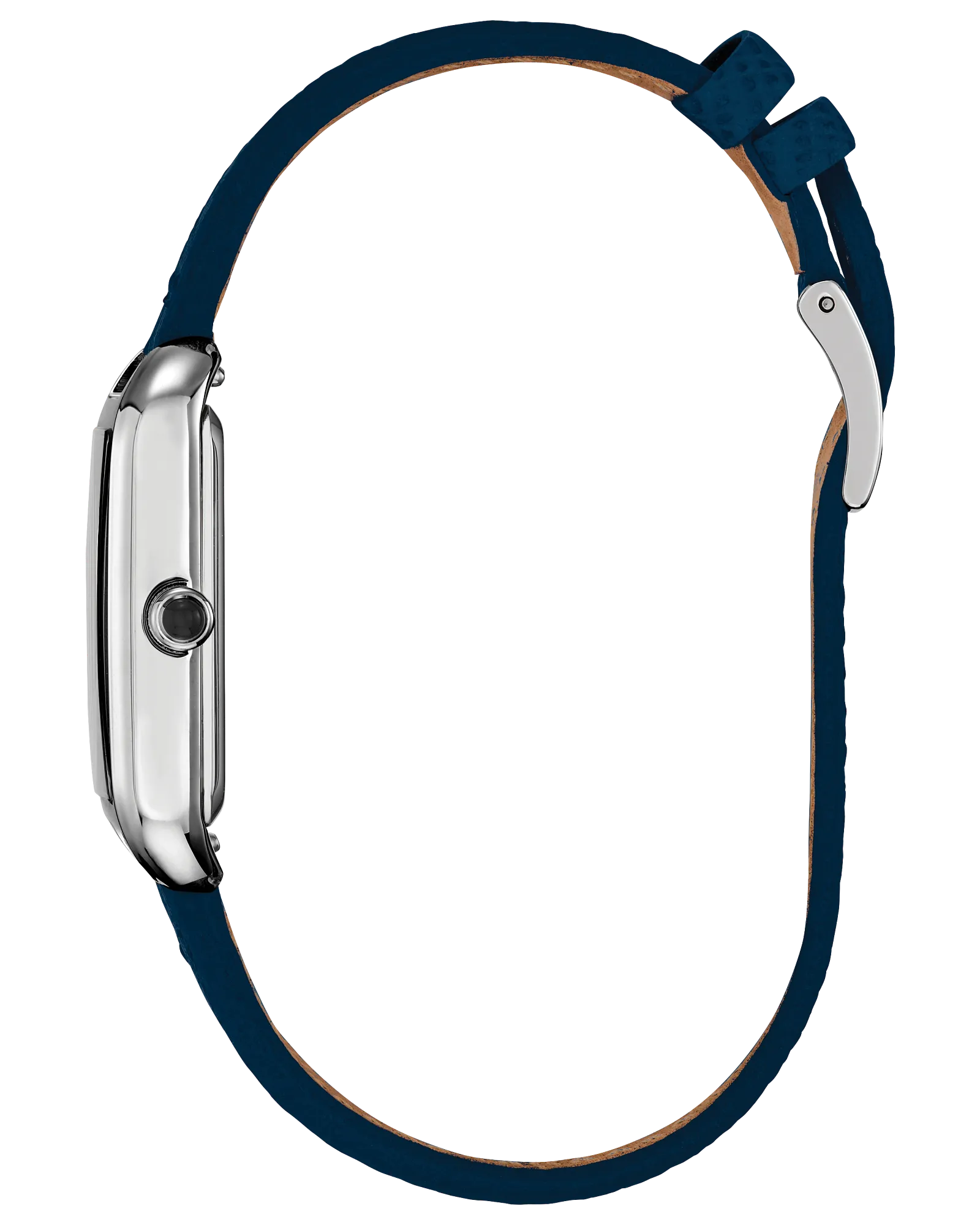 Citizen Dress Classic | Eco-Drive Ladies Watch | Stainless Steel | Blue Dial | Leather Strap | Rectangular Dress Style - Brownee Jewelers