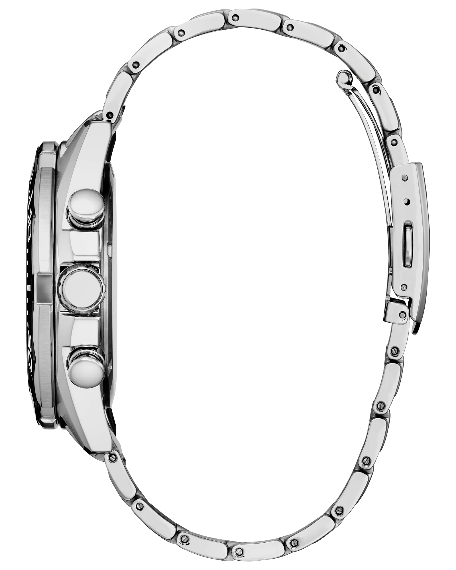 Endeavor Chrono | Eco-Drive Chronograph Watch | Stainless Steel | White Dial | WR100 Bracelet Sport Design | CA4730-59A - Brownee Jewelers