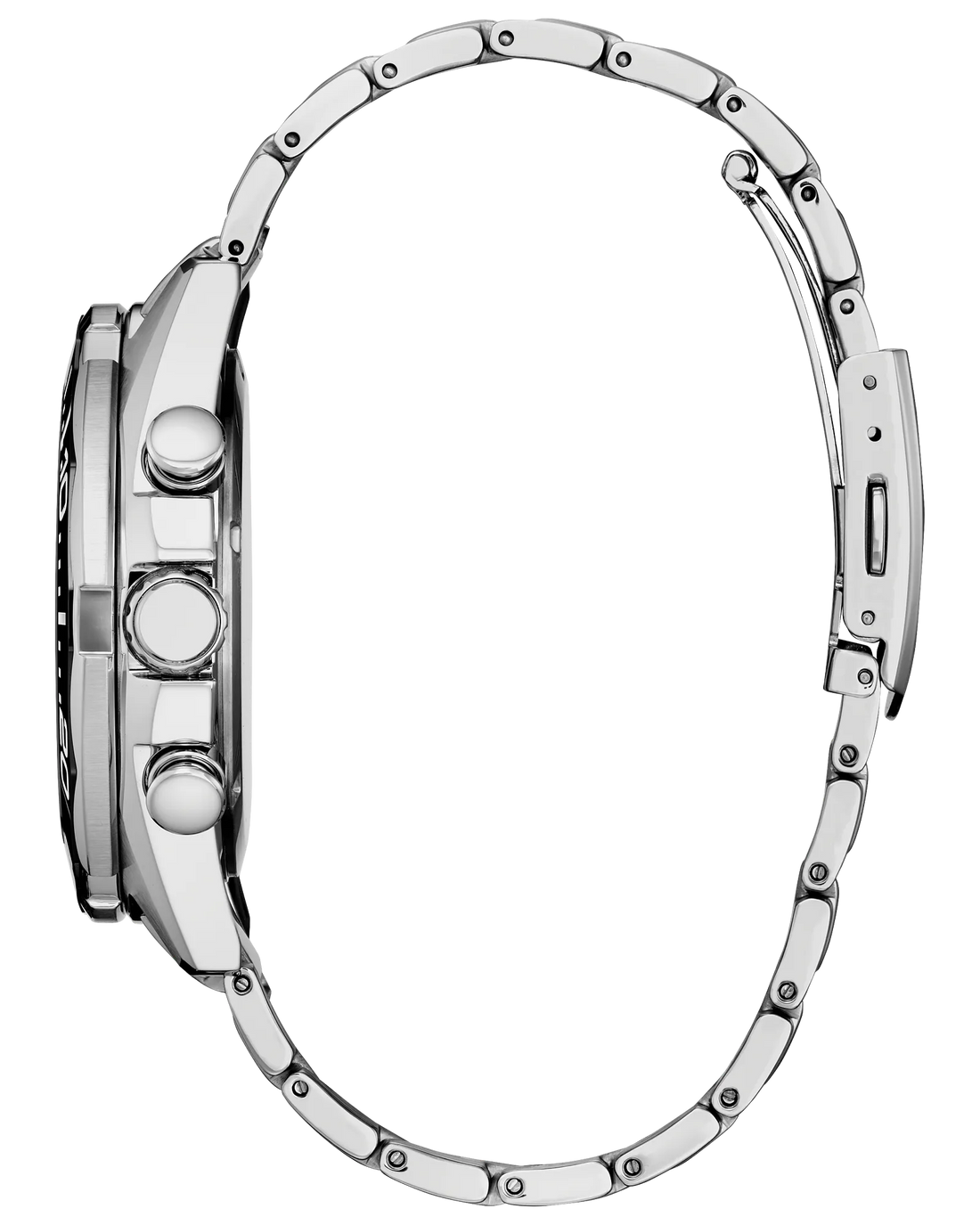 Endeavor Chrono | Eco-Drive Chronograph Watch | Stainless Steel | White Dial | WR100 Bracelet Sport Design | CA4730-59A - Brownee Jewelers