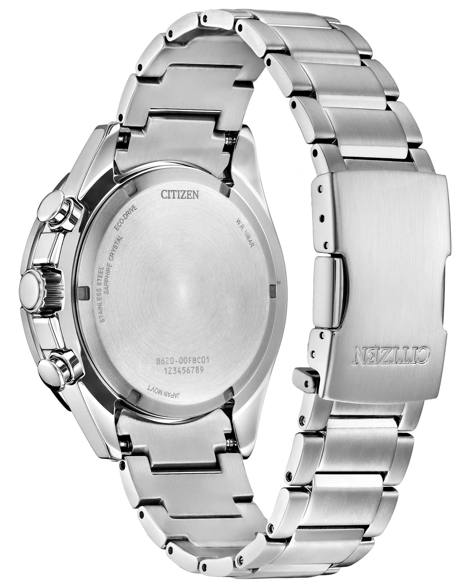Endeavor Chrono | Eco-Drive Chronograph Watch | Stainless Steel | White Dial | WR100 Bracelet Sport Design | CA4730-59A - Brownee Jewelers