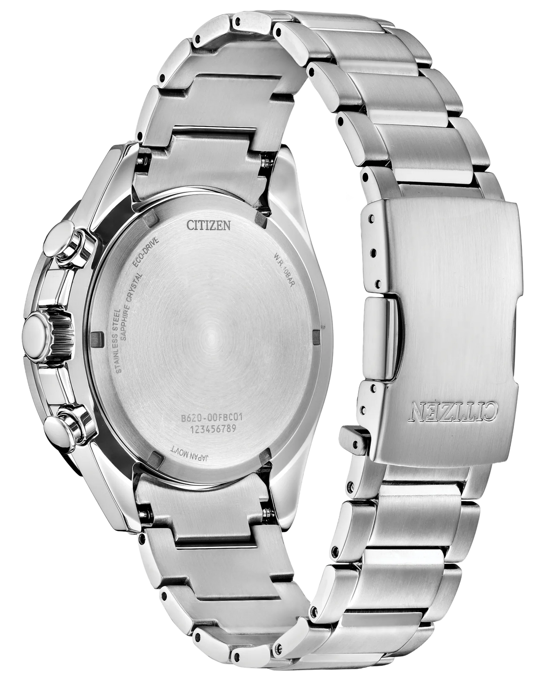 Endeavor Chrono | Eco-Drive Chronograph Watch | Stainless Steel | White Dial | WR100 Bracelet Sport Design | CA4730-59A - Brownee Jewelers