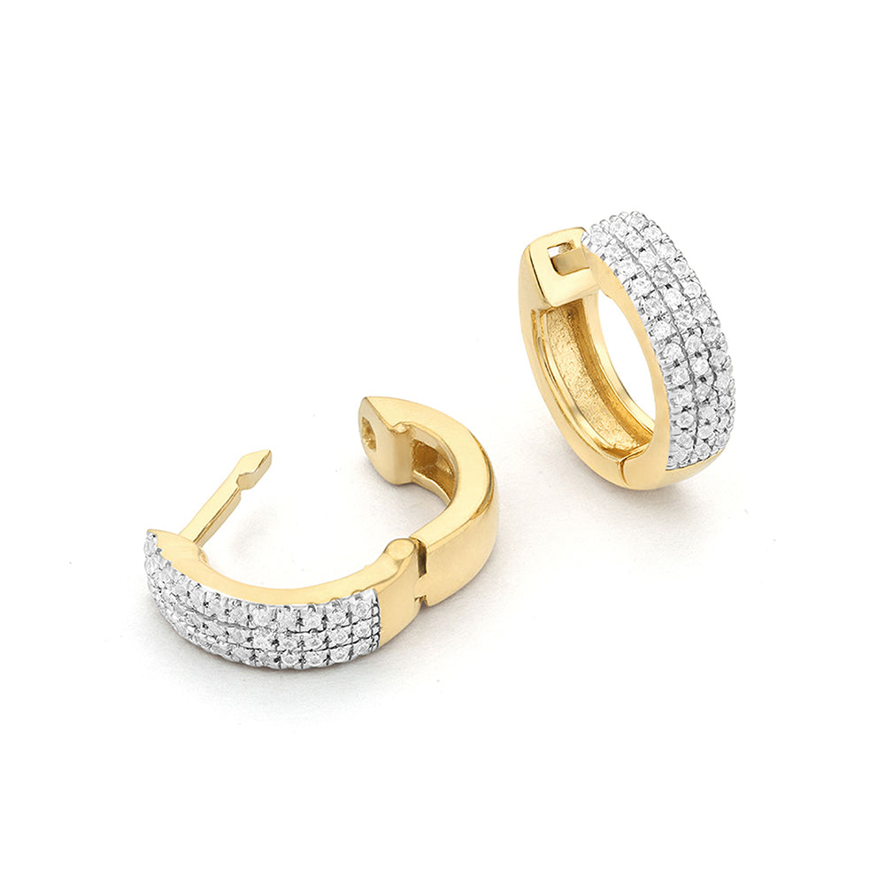 Three ways to shine hoop earrings 