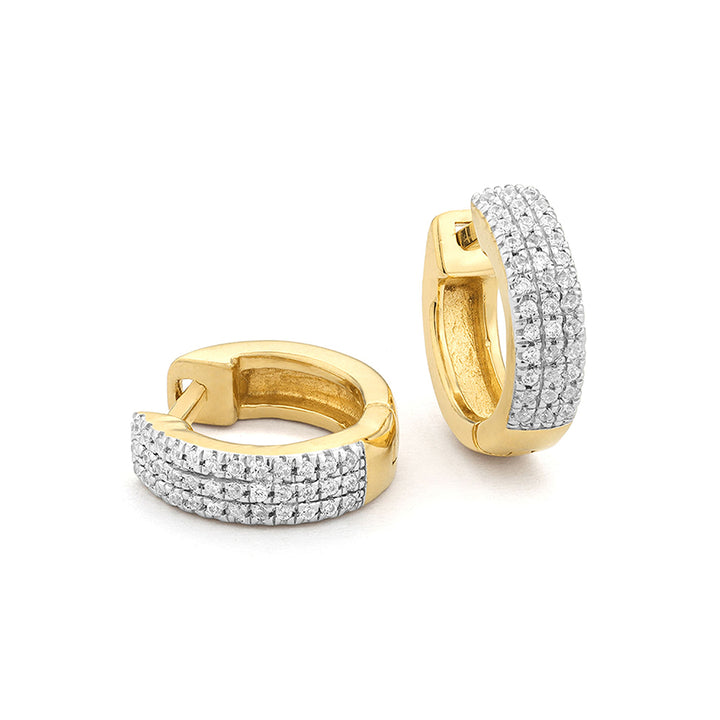 Three ways to shine hoop earrings 