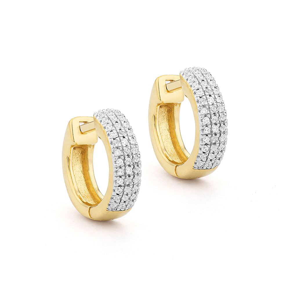 Three ways to shine hoop earrings 