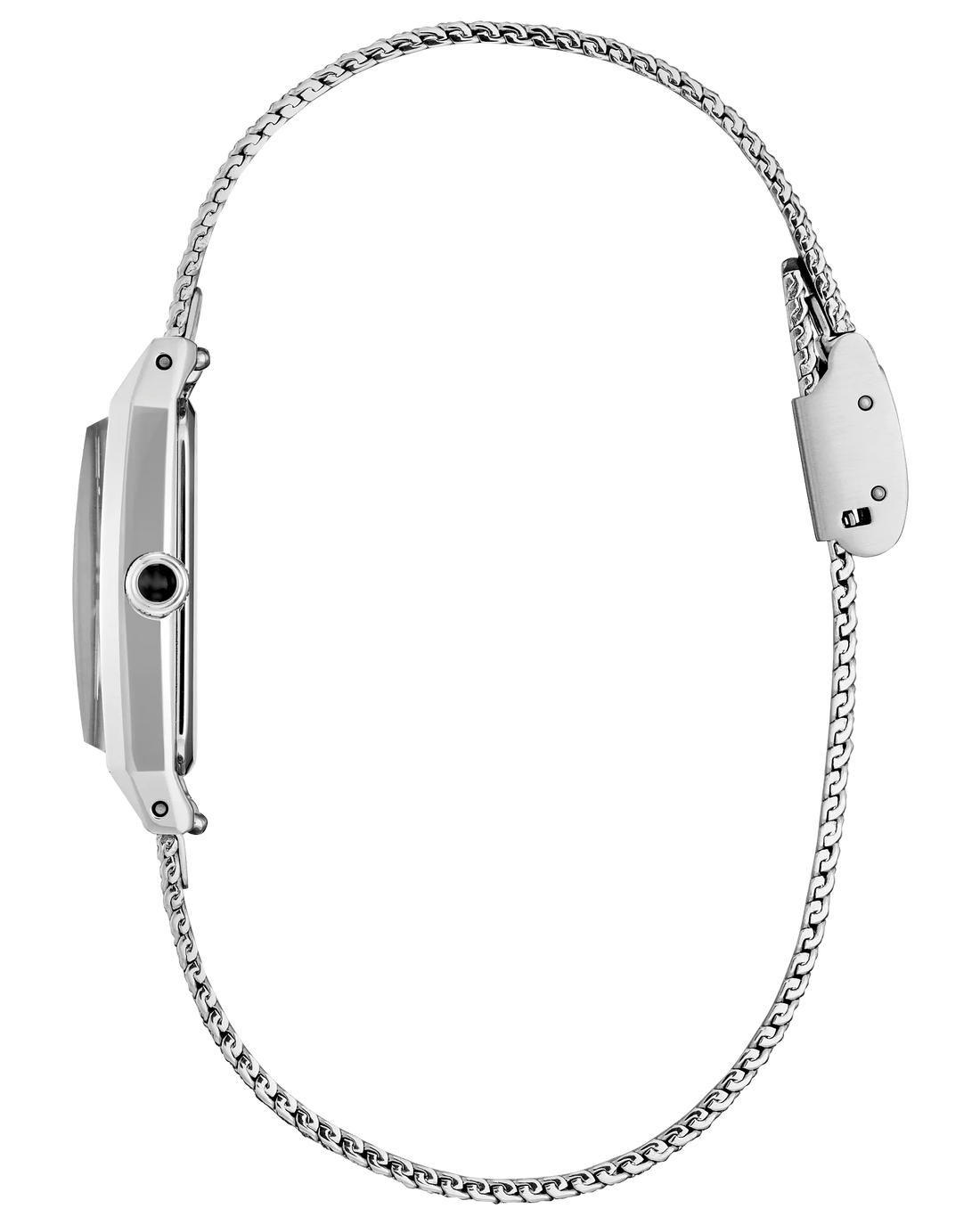 Fio | Citizen Eco-Drive Ladies Watch | Stainless Steel | Rectangular White Dial | Mesh Bracelet | WR Dress Style - Brownee Jewelers