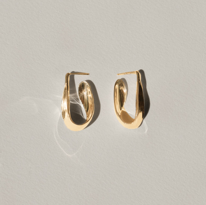 FRONDIS HOOP, GOLD