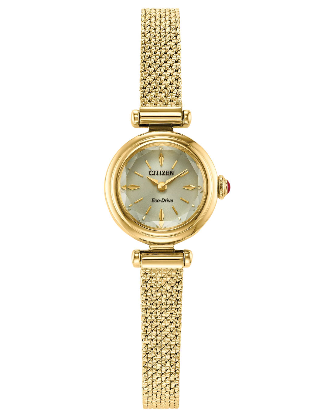 Fio | Citizen Eco-Drive Ladies Watch | Gold-Tone Stainless Steel | Bracelet Watch | Eco-Drive Mineral Crystal | Classic Dress Style | EG7086-57P - Brownee Jewelers