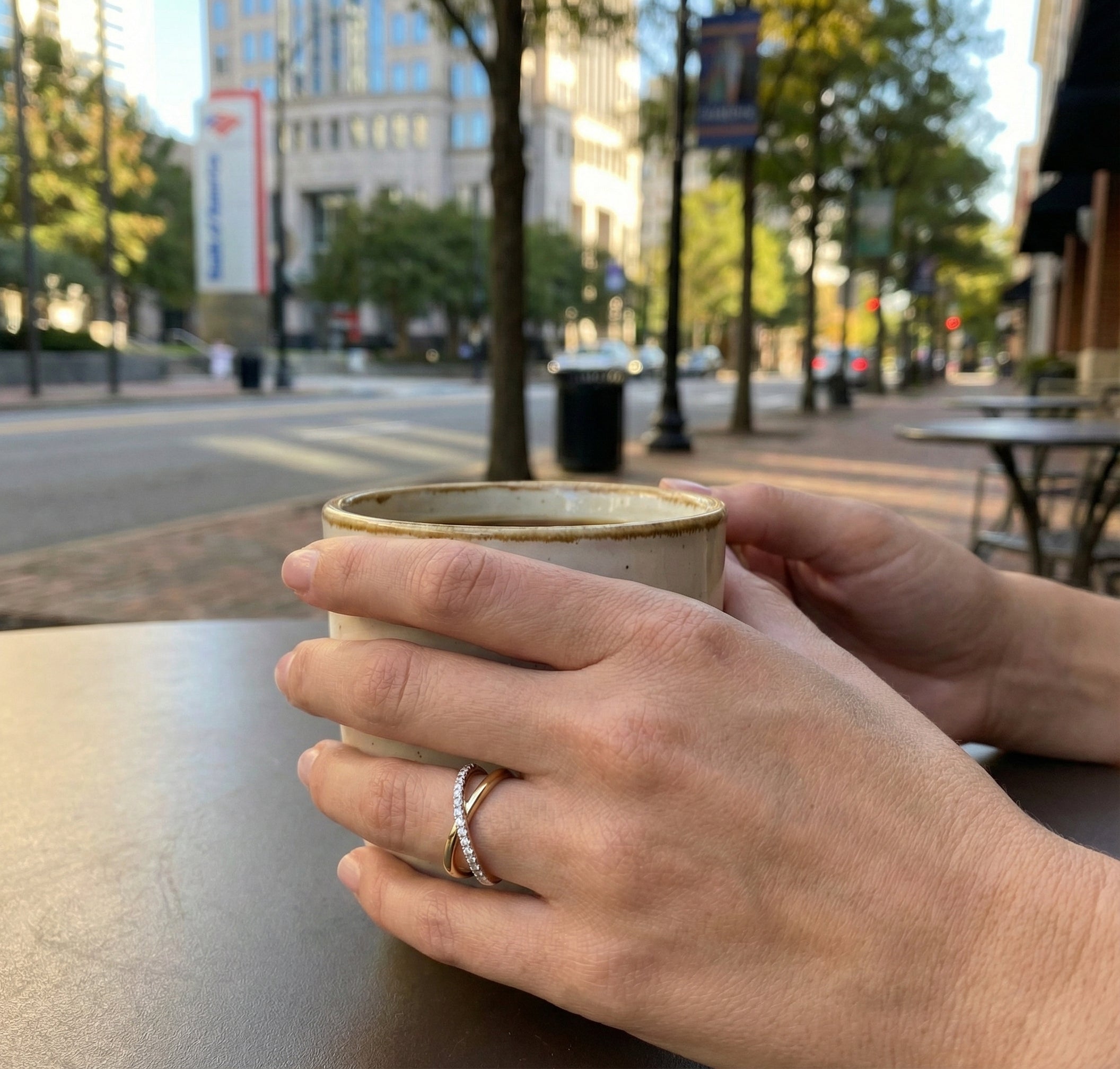 Diamond Infinity Crossover Ring | 10K Yellow Gold | 0.25 ctw | Fashion Band - Brownee Jewelers