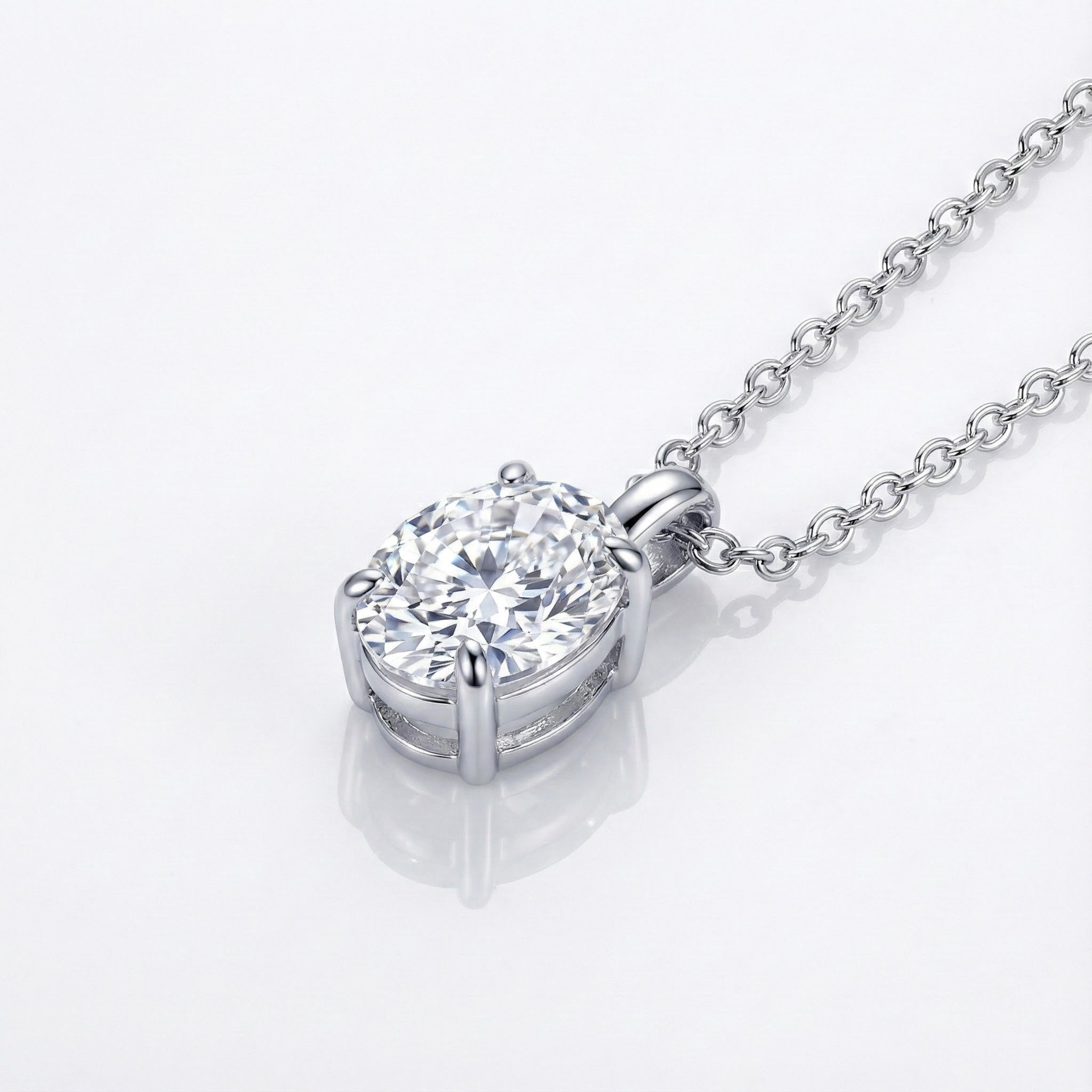 Lafonn Oval Solitaire Lassaire Diamond Pendant – 2 cttw