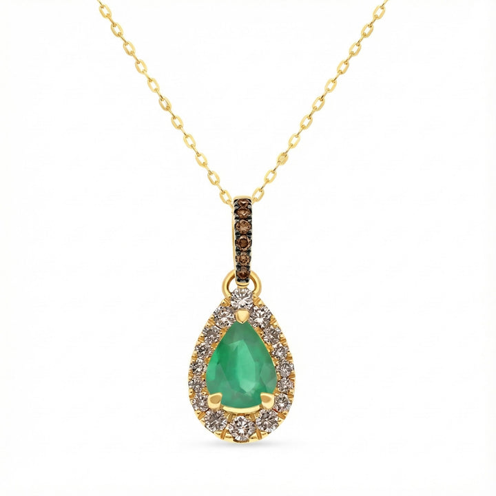 Le Vian® 14K Honey Gold™ Pendant with Costa Smeralda Emeralds™, Nude Diamonds™ & Chocolate Diamonds® Rich color and radiant sparkle come together in this stunning Le Vian® pendant