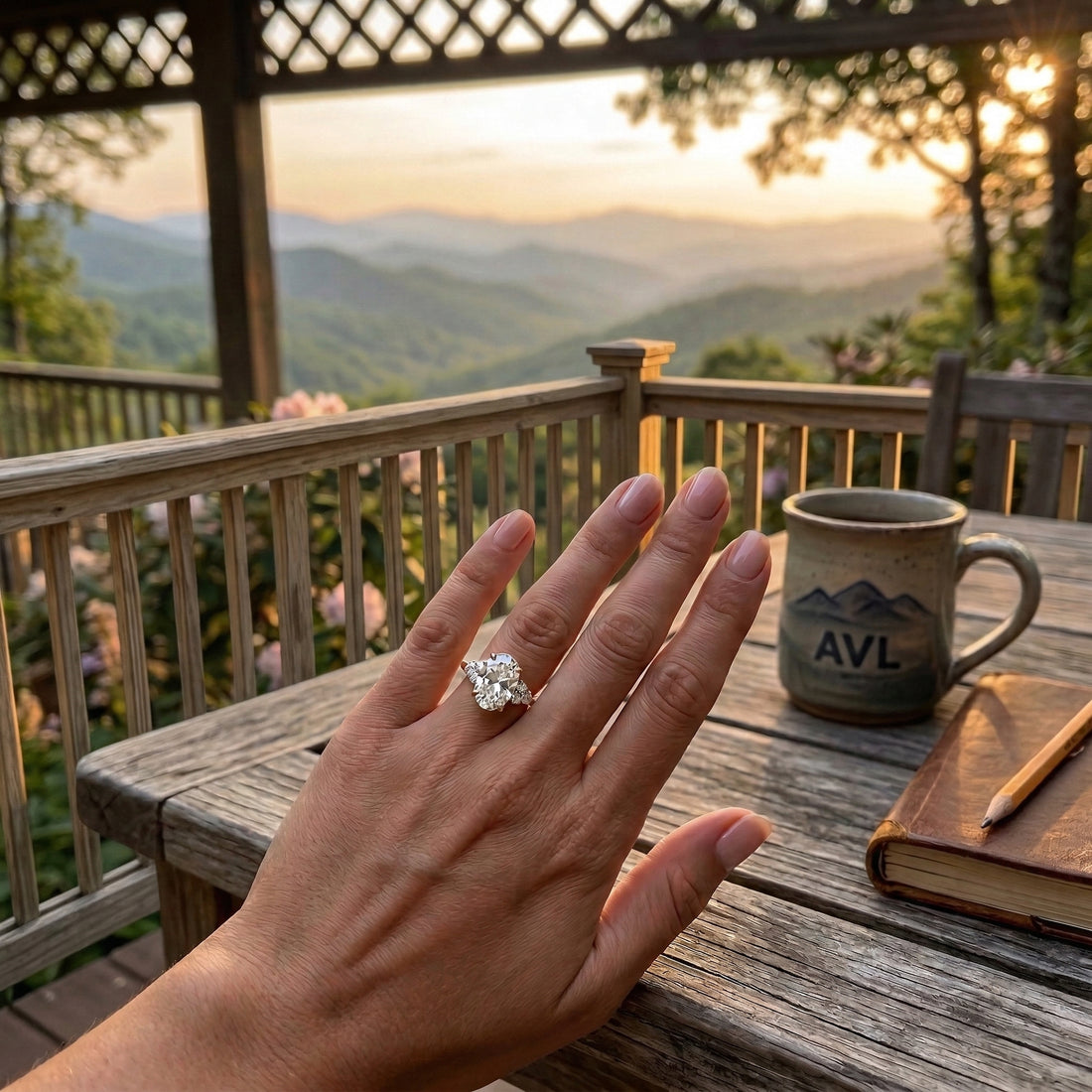 Oval Lab-Grown Diamond Ring | 14K Yellow Gold | 6.00 ct Center, 6.50 ctw | Marquise & Round Accent Design - Brownee Jewelers