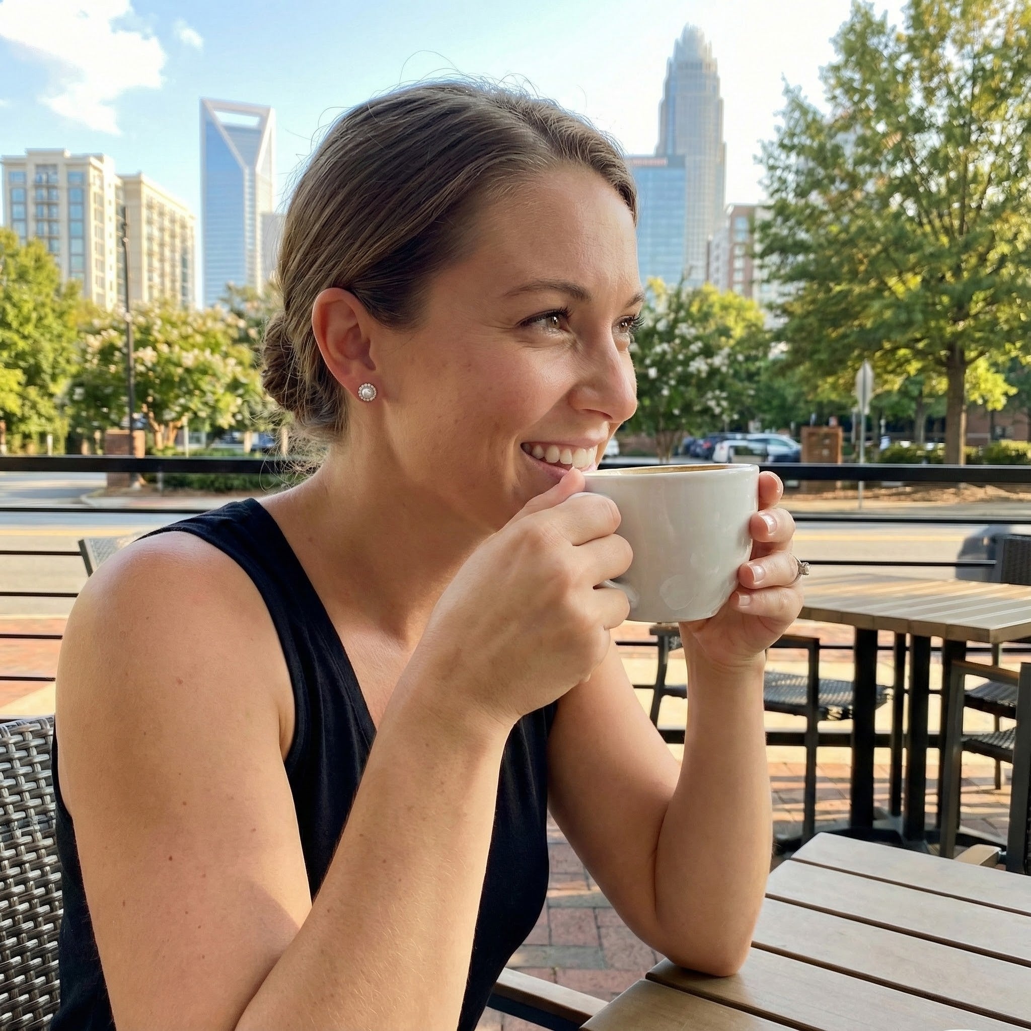 10K White Gold Pearl & Diamond Halo Stud Earrings – 1/8 CTW