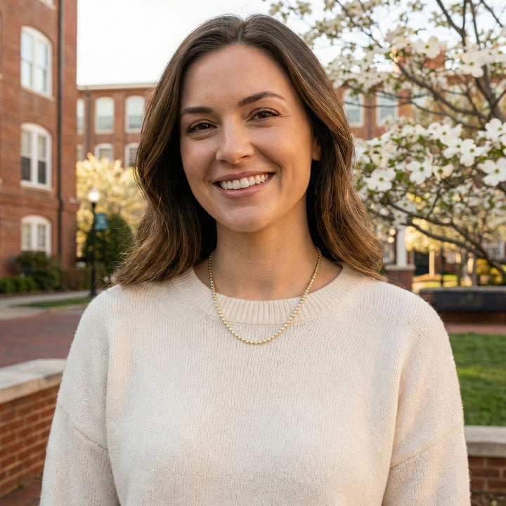 Diamond Essential Tennis Necklace | Gold Plated / Sterling Silver | Station Necklace - Brownee Jewelers