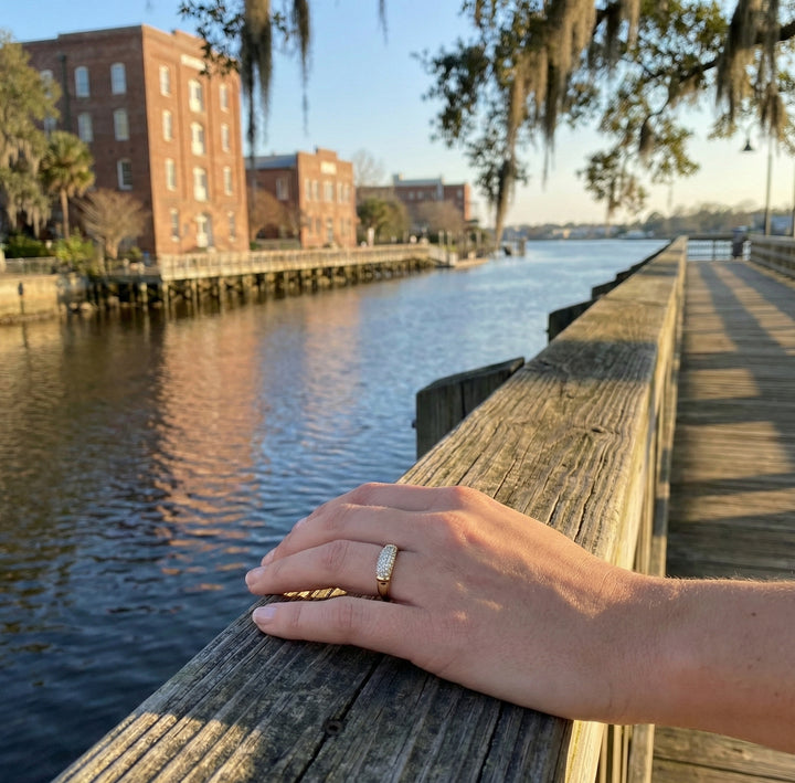 Diamond Cluster Oval Ring