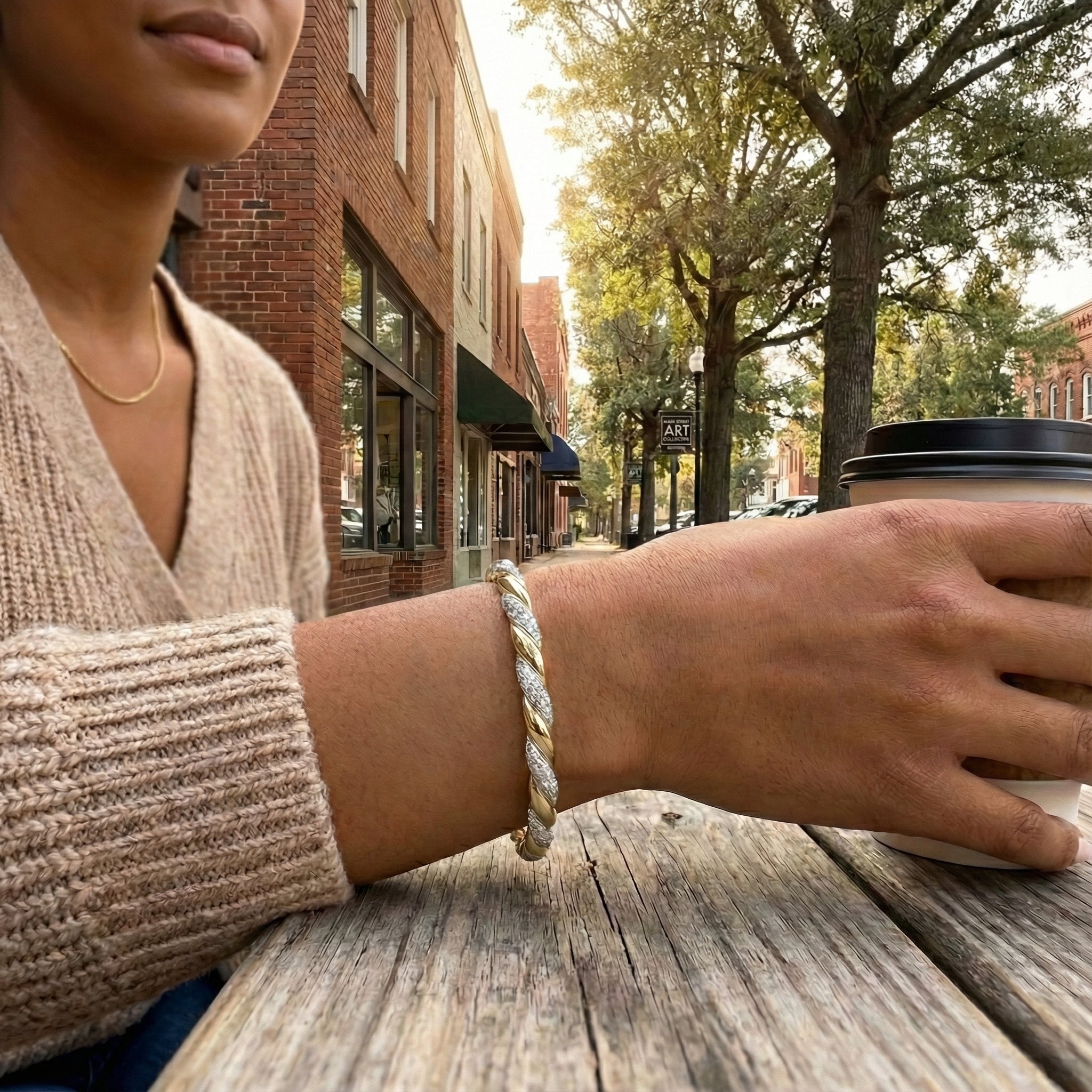 The Ripple Radiance Bangle