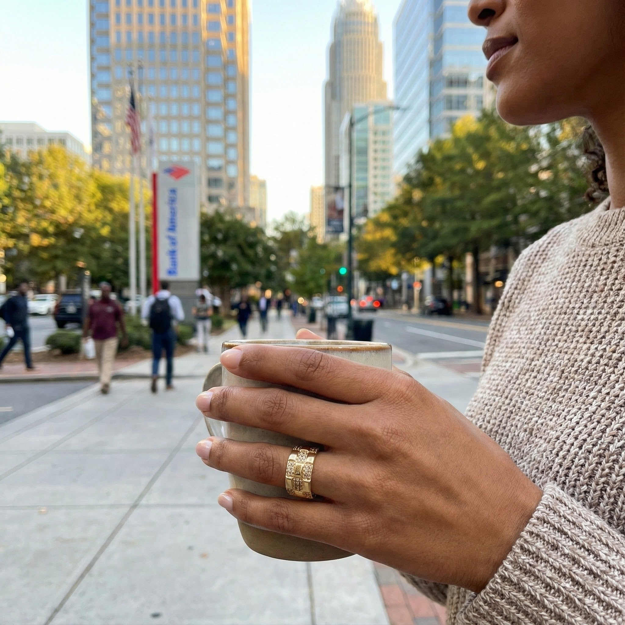 Le Vian® 14K Honey Gold™ Nude Diamond™ Ring (3/8ctw) Bold, modern, and unmistakably Le Vian®—this luxurious Honey Gold™ ring features 3/8 cts. of sparkling Nude Diamonds™ arranged in a chic, tiled mosaic pattern