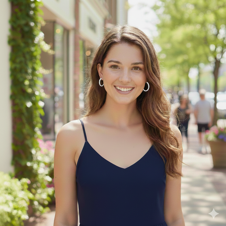 Fun, elegant, and designed to sparkle from every angle, these 20 mm x 25 mm Oval Inside-Out Hoop Earrings feature Lafonn’s signature Lassaire simulated diamonds set along both the inside and outside of the hoops
