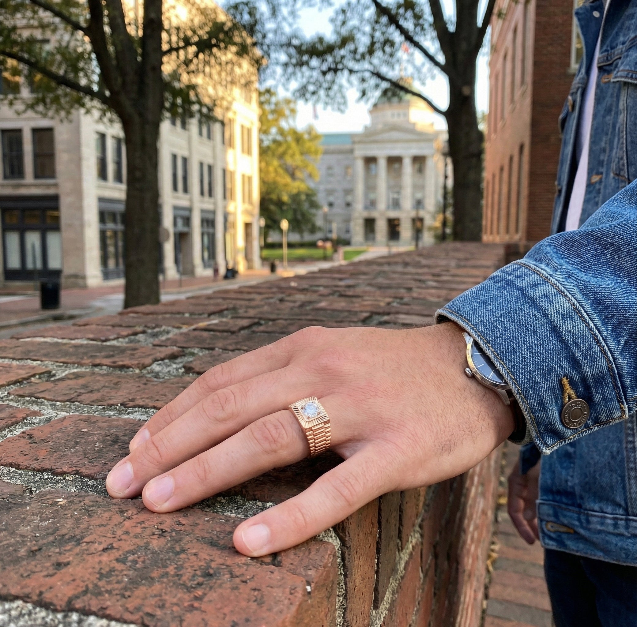Round Lab-Grown Diamond Rolex-Style Solitaire Ring