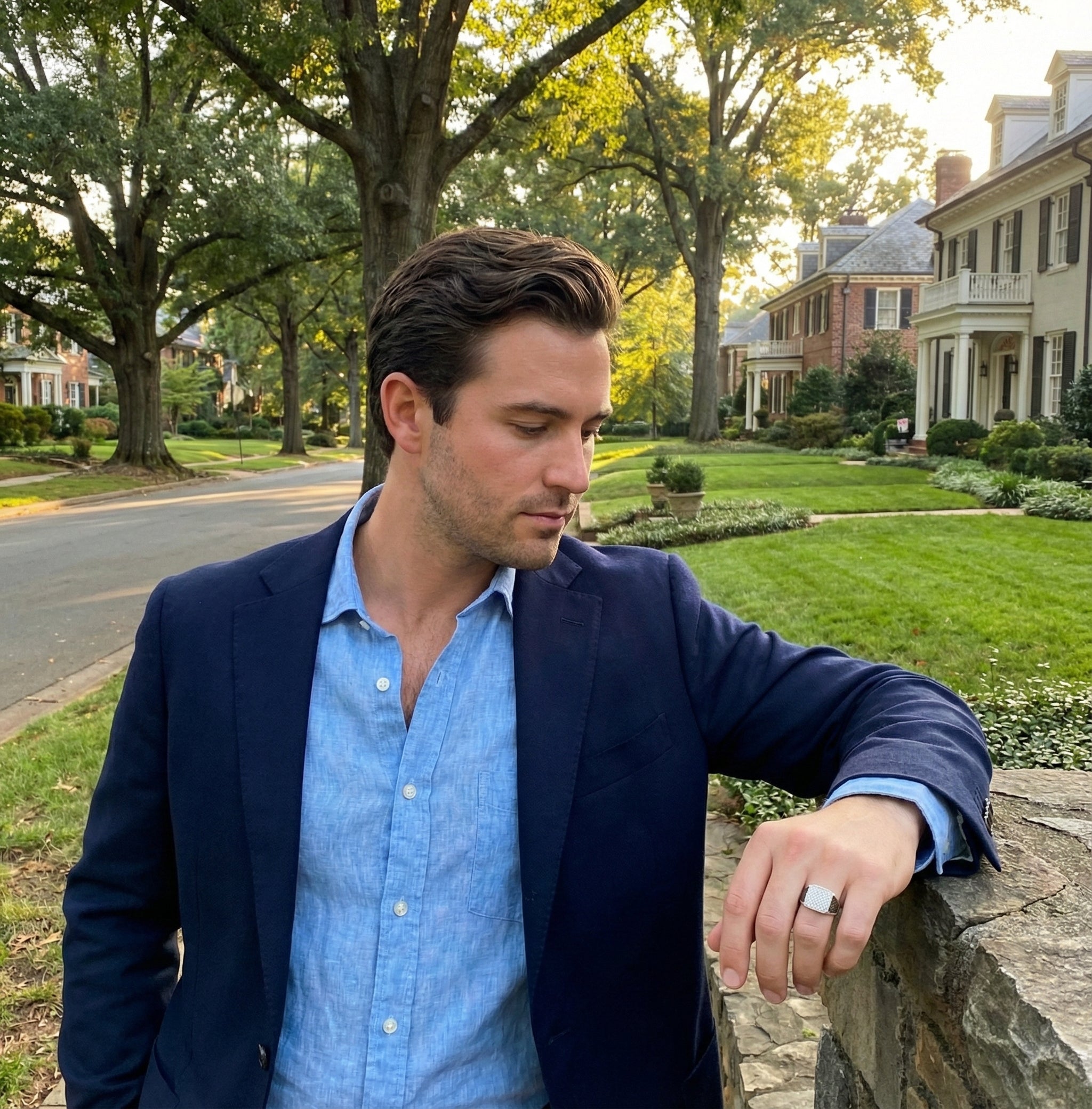 Diamond Cluster Ring