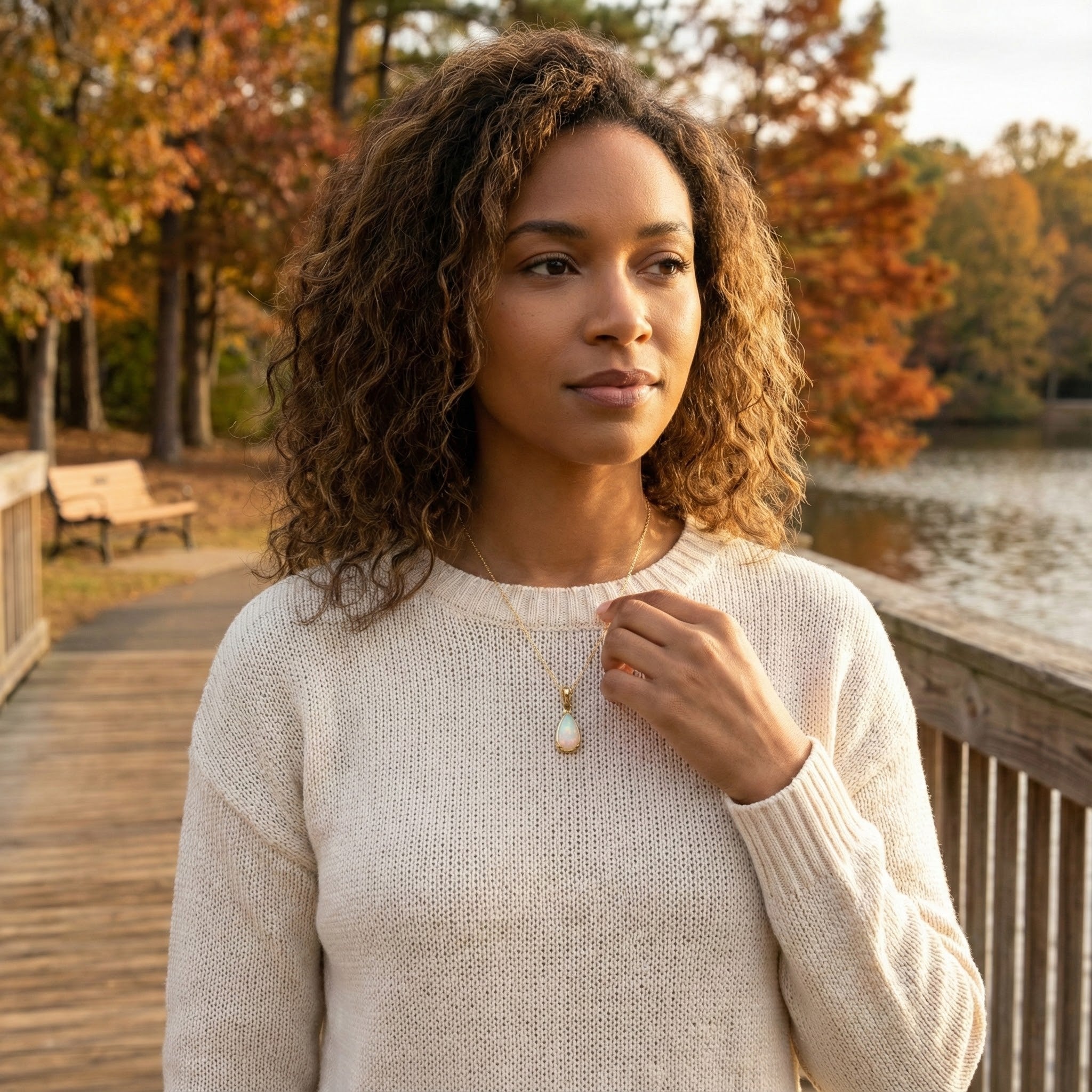 Le Vian Chocolatier® 14K Honey Gold™ Pendant with 1 ct. Neopolitan Opal® & Chocolate Diamonds® Soft, luminous color meets rich Le Vian® warmth in this stunning Chocolatier® pendant