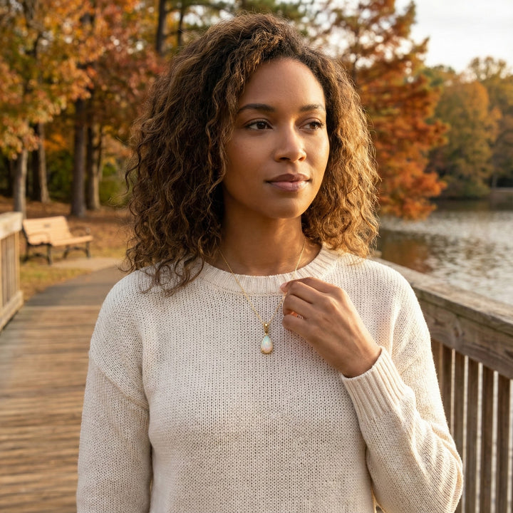 Le Vian Chocolatier® 14K Honey Gold™ Pendant with 1 ct. Neopolitan Opal® & Chocolate Diamonds® Soft, luminous color meets rich Le Vian® warmth in this stunning Chocolatier® pendant