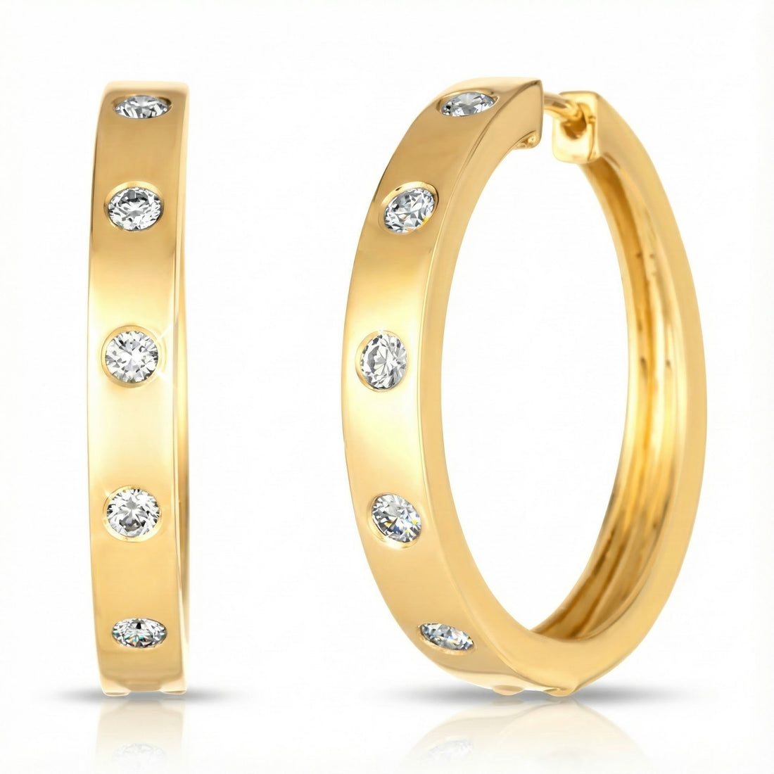 Le Vian® Vanilla Diamonds® Hoop Earrings – 14K Honey Gold™ Timeless elegance meets modern luxury in these classic hoop earrings by Le Vian
