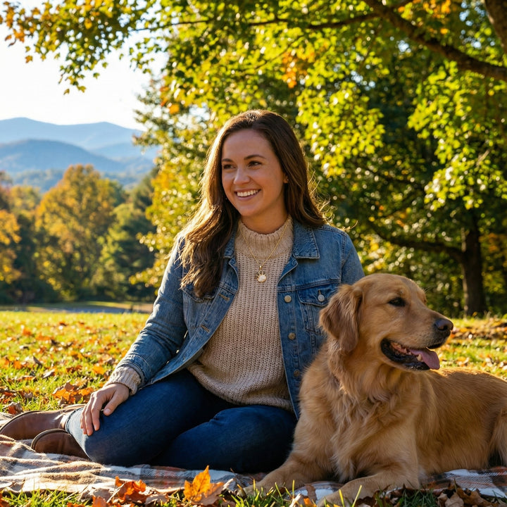Diamond Paw Print Pendant | 14K Yellow Gold | 0.30 ctw | Chocolate & Vanilla Diamonds® - Brownee Jewelers