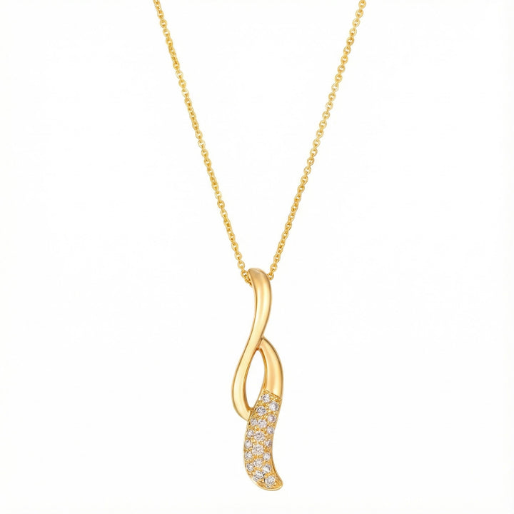 Le Vian® Nude Diamonds™ Pendant in 14K Honey Gold™ – 1/6ct Graceful, modern, and effortlessly elegant — this Le Vian® pendant features 1/6 cts. of sparkling Nude Diamonds™ arranged along a flowing, sculpted design