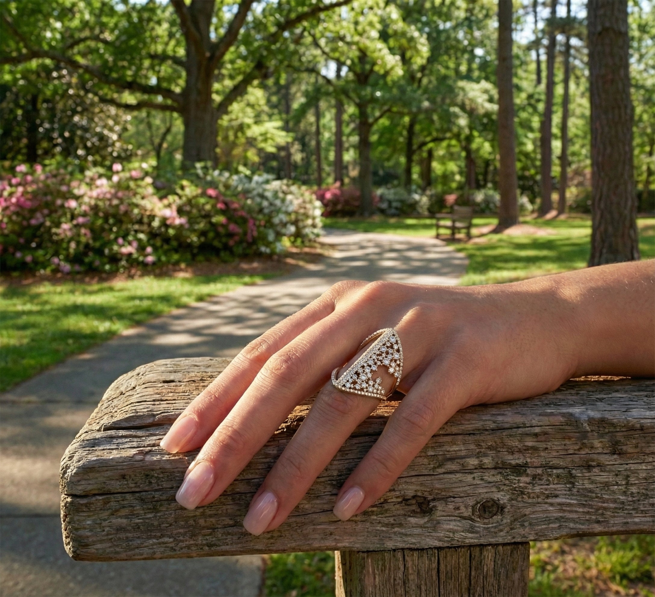 Round Diamond Openwork Statement Ring | 18K Yellow Gold | 1.34 ctw | Pavé Fashion Cocktail Ring - Brownee Jewelers