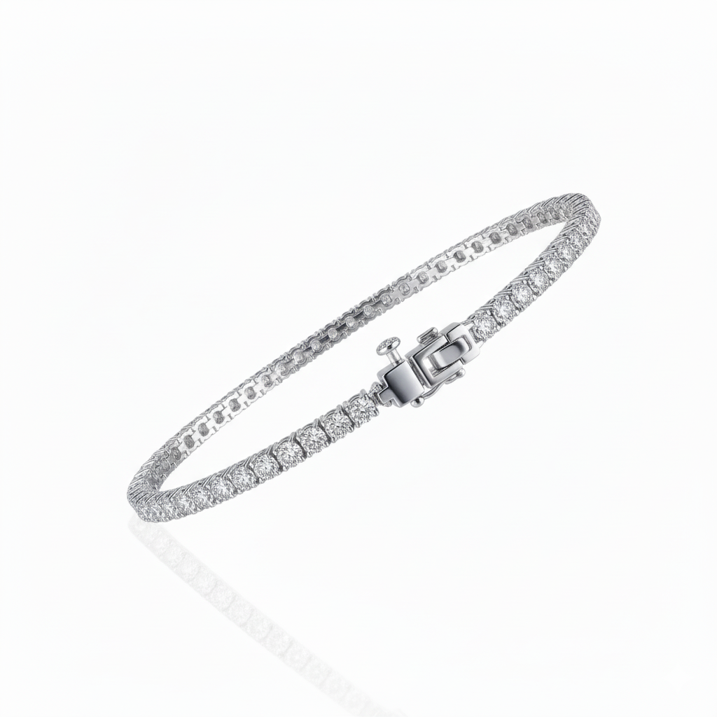 Timeless elegance meets everyday sophistication with this 7.65 CTW Classic Tennis Bracelet