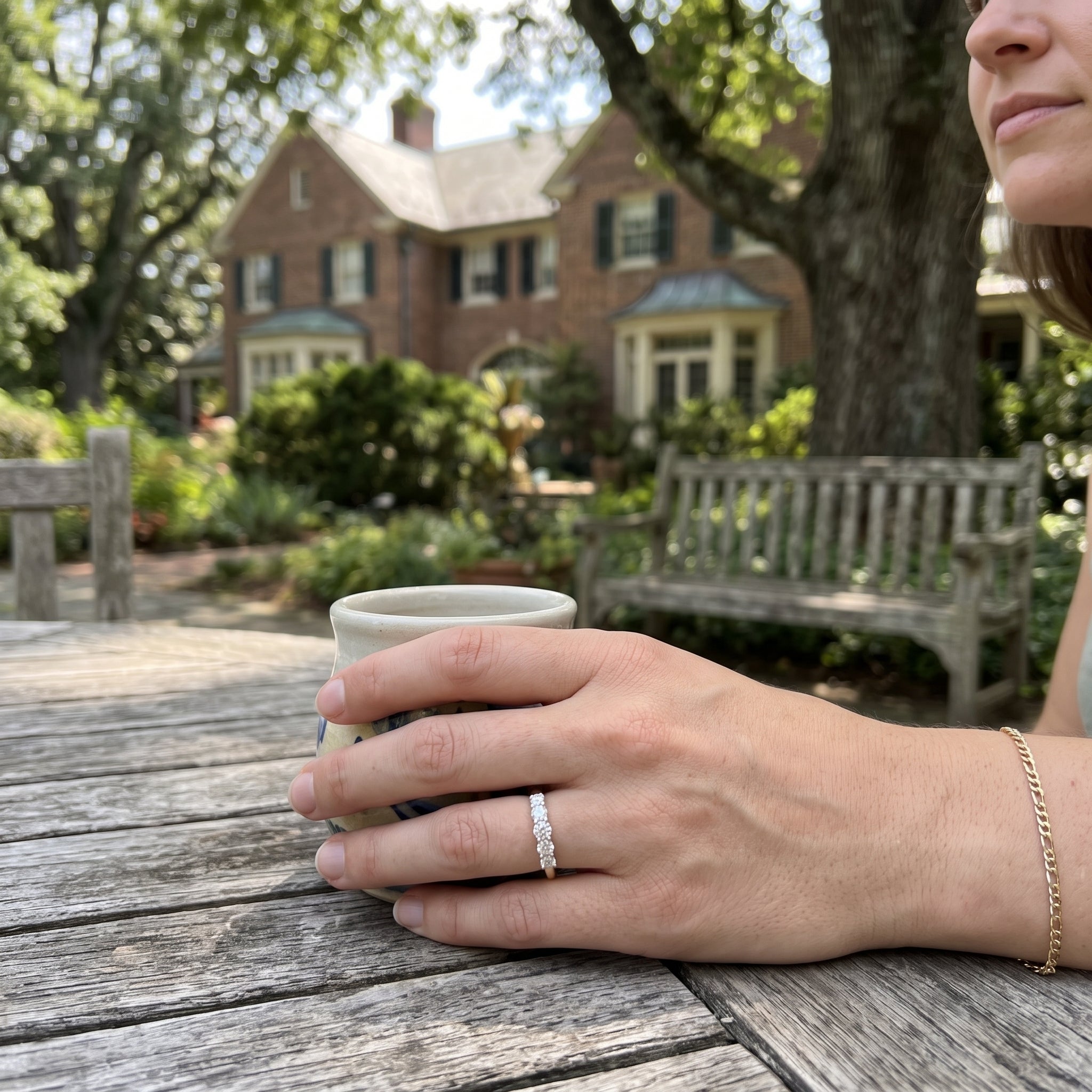 Five Stone Round Lab-Grown Diamond Band Ring
