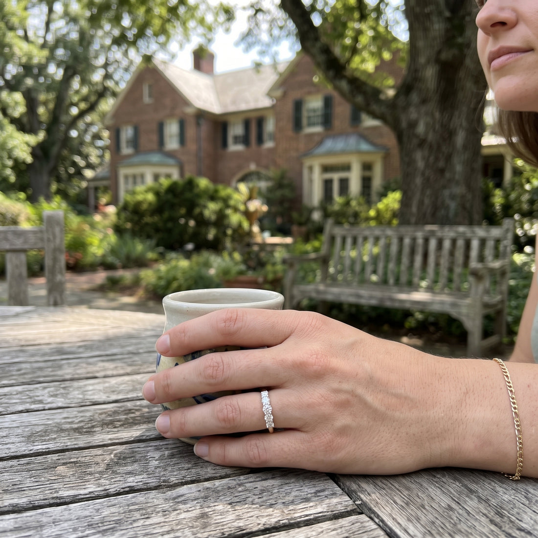 Five Stone Round Lab-Grown Diamond Band Ring
