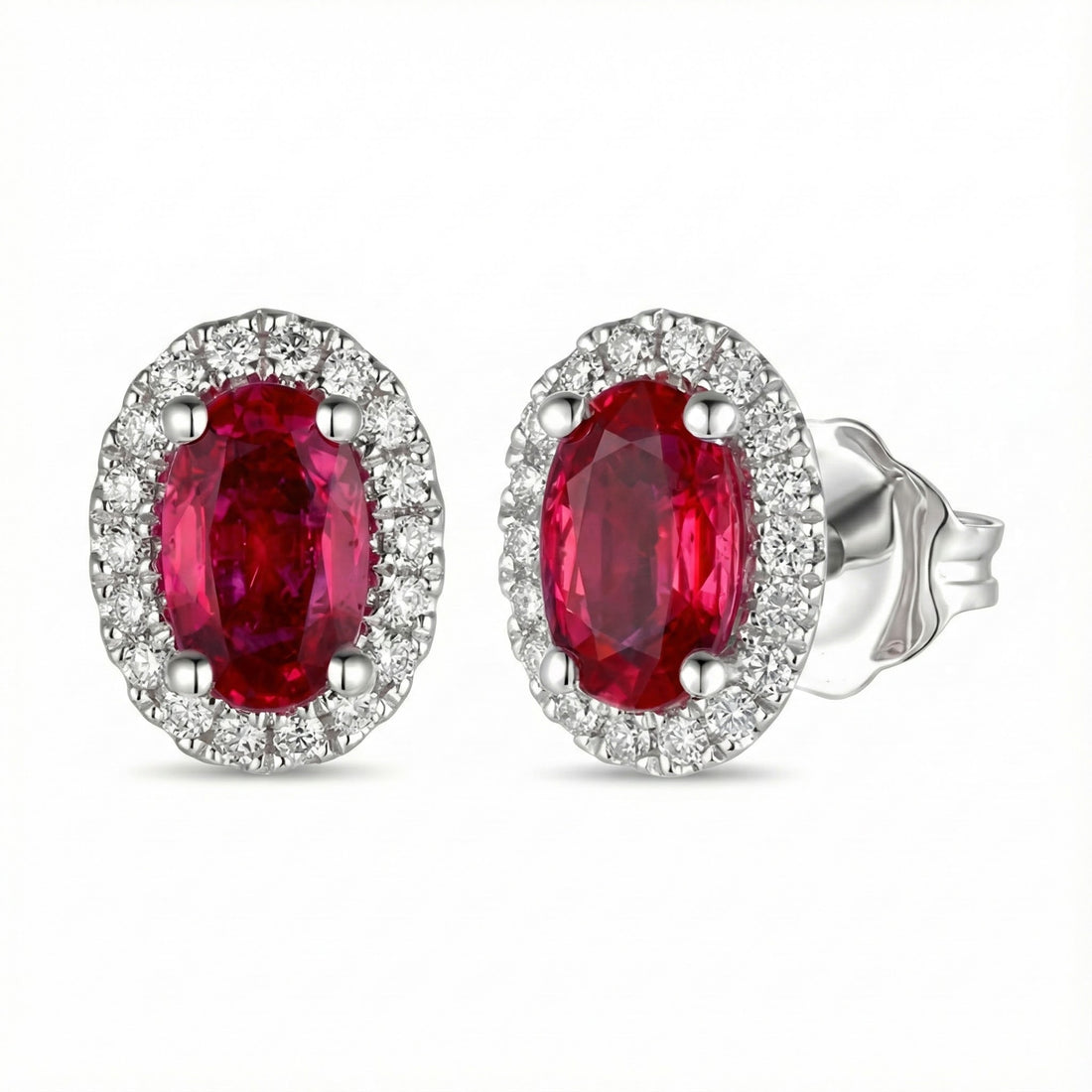 Le Vian® 14K Vanilla Gold® Earrings with Passion Ruby® & Vanilla Diamonds® Bold color meets timeless sparkle in these stunning Le Vian® stud earrings
