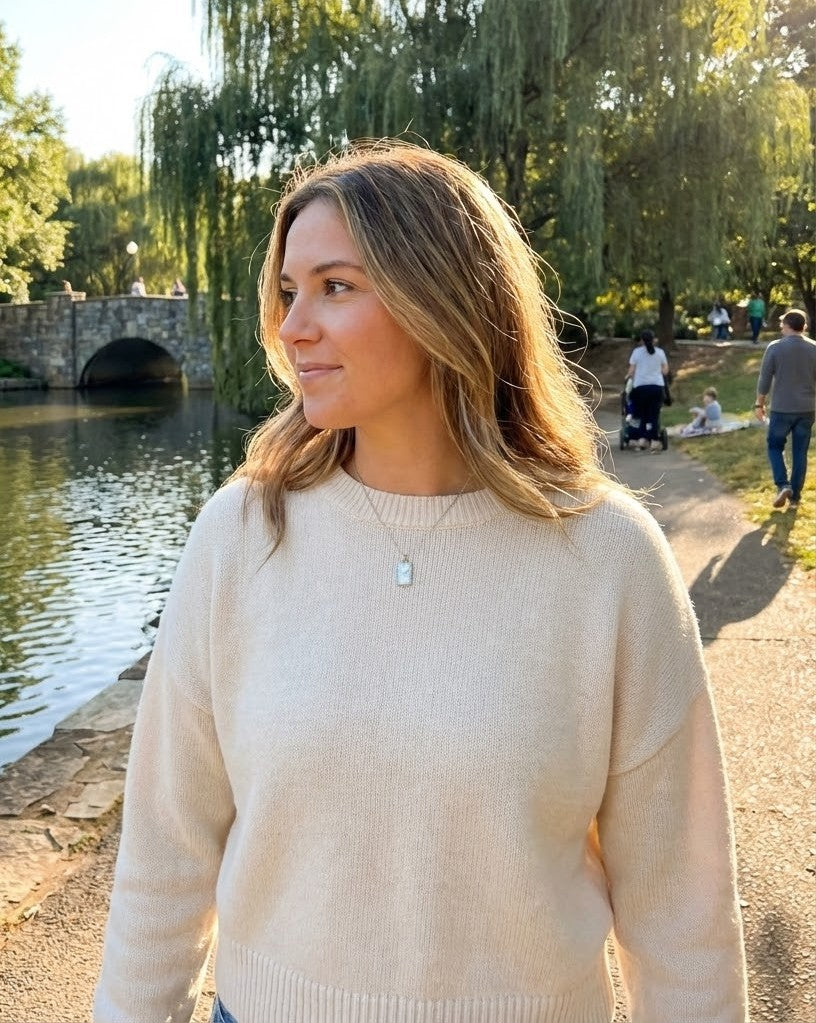 Diamond Medallion Pendant, Round | Sterling Silver | 0.04 ctw | Classic Bezel Accent - Brownee Jewelers