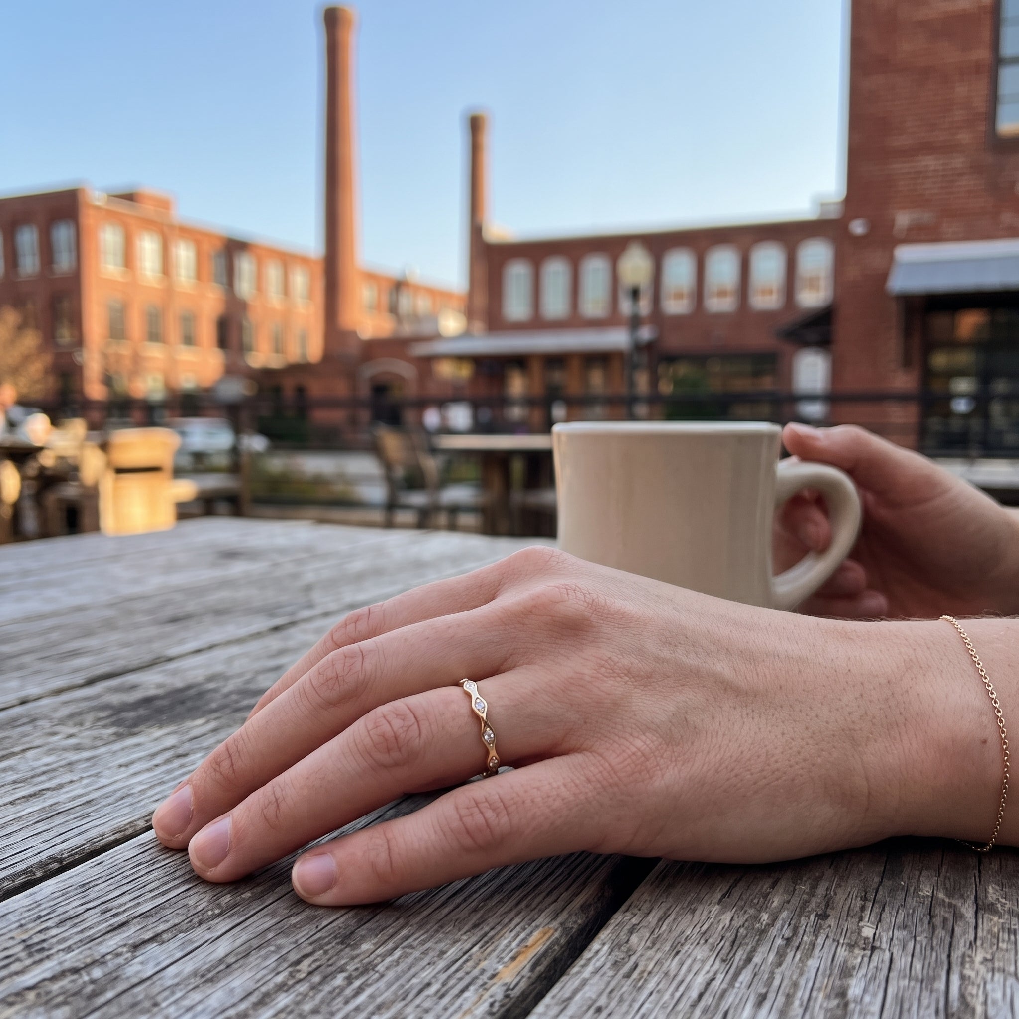 Marquise Lab-Grown Diamond Contoured Band Ring