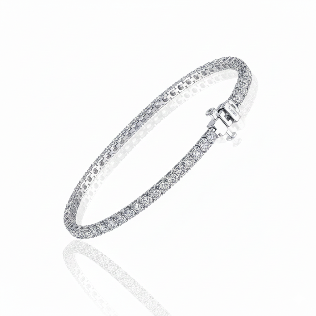 5.25 CTW Classic Tennis Bracelet  Timeless elegance meets everyday luxury in this 5.25 CTW Classic Tennis Bracelet