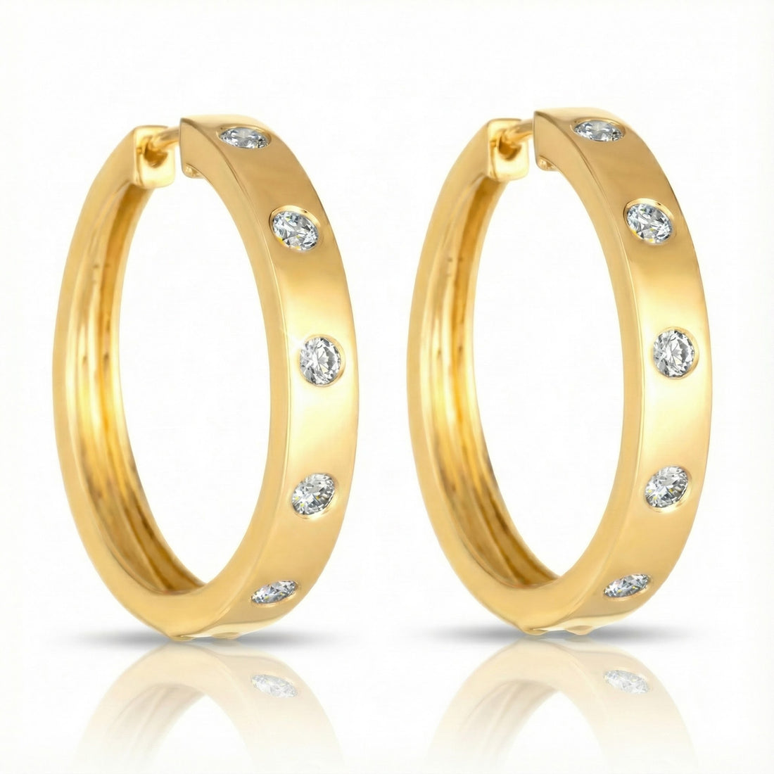 Le Vian® Vanilla Diamonds® Hoop Earrings – 14K Honey Gold™ Timeless elegance meets modern luxury in these classic hoop earrings by Le Vian
