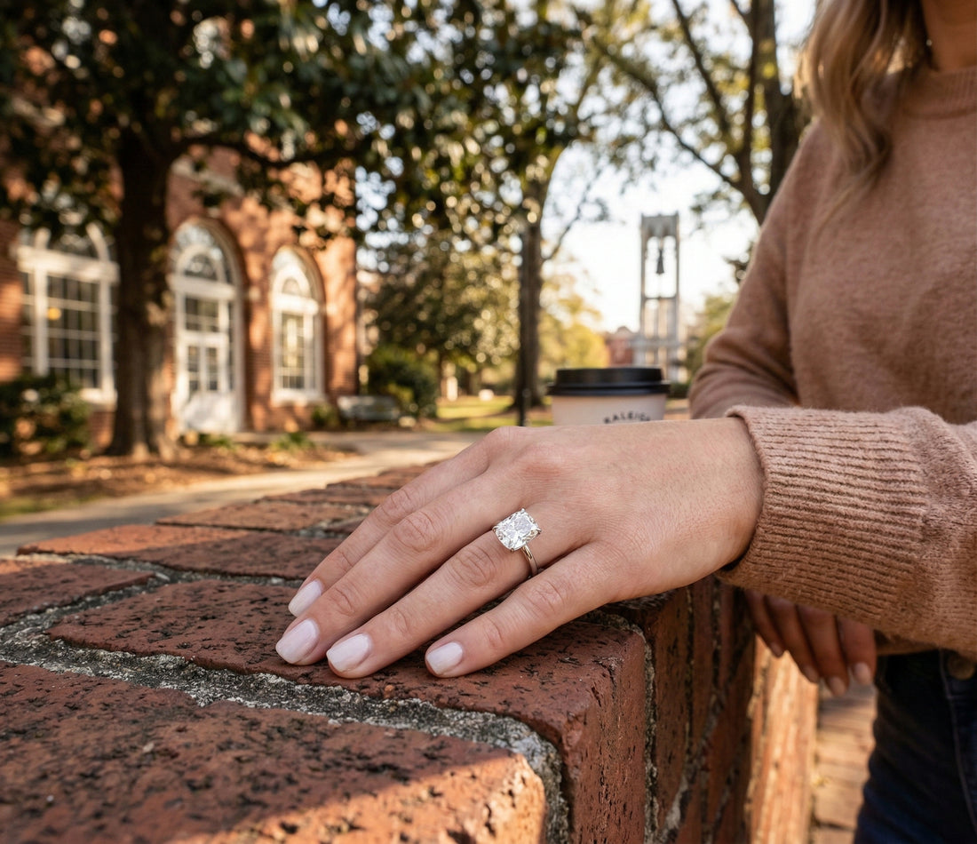 2.68 ct Cushion Lab-Grown Diamond Engagement Ring