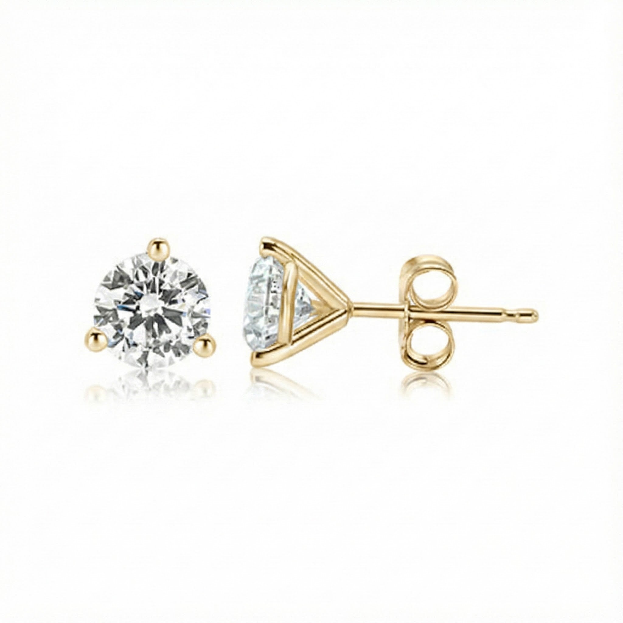14K Yellow Gold 0.25ctw Lab-Grown Diamond Stud Earrings A timeless everyday essential, these 0.25ct total weight lab-grown diamond studs offer bright, effortless sparkle in a classic minimalist design. ER0073Y450 - Brownee Jewelers