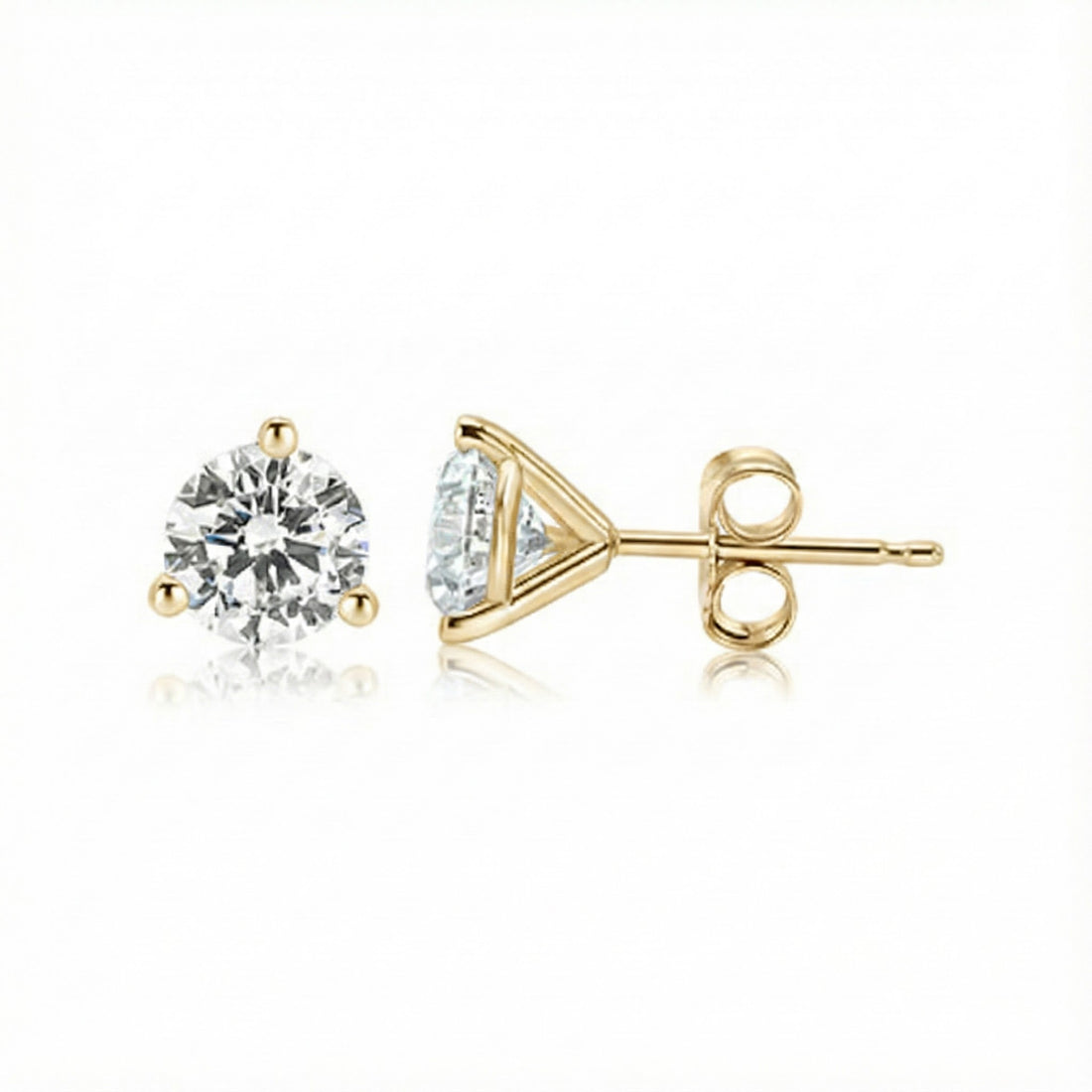 14K Yellow Gold 0.25ctw Lab-Grown Diamond Stud Earrings A timeless everyday essential, these 0.25ct total weight lab-grown diamond studs offer bright, effortless sparkle in a classic minimalist design. ER0073Y450 - Brownee Jewelers