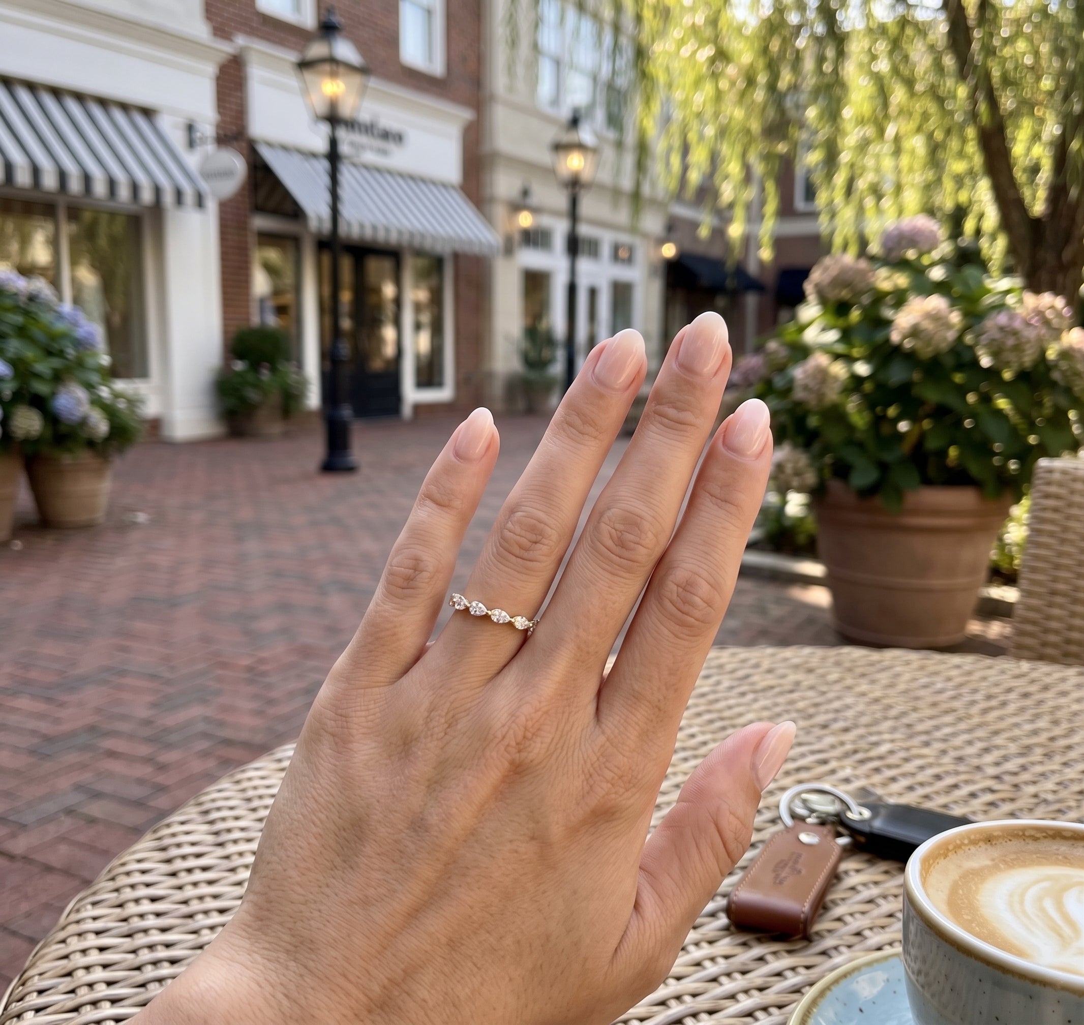 Pear Shape Lab-Grown Diamond Band | 14K Yellow Gold | 1.10 CTW | Alternating Pear Eternity Design - Brownee Jewelers