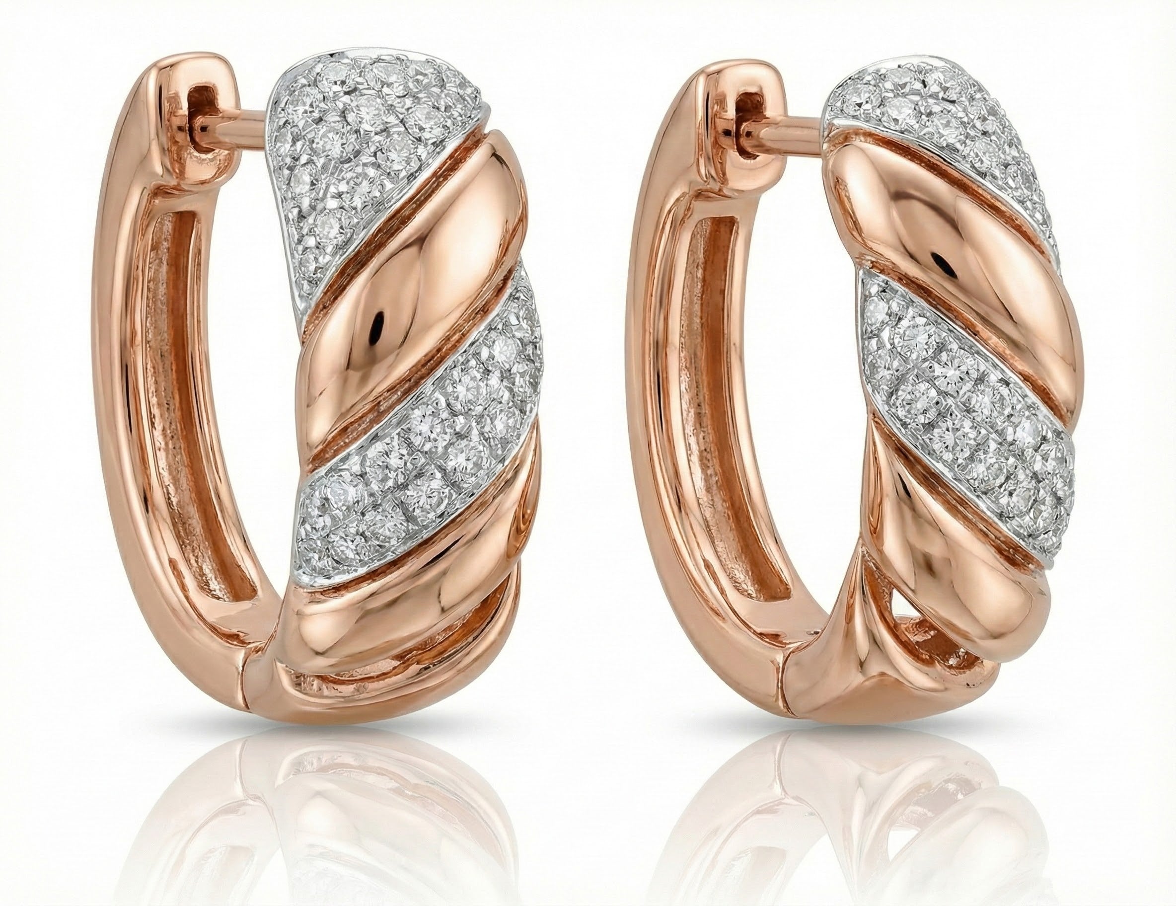 Le Vian® 14K Honey Gold™ Earrings with 1/3 cts. Vanilla Diamonds® Elevate your everyday style with these luxurious Le Vian® earrings, crafted in rich 14K Honey Gold™ and designed with Le Vian’s signature twisted silhouette