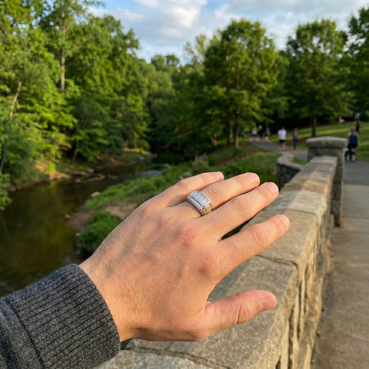 Round Diamond Cluster Ring