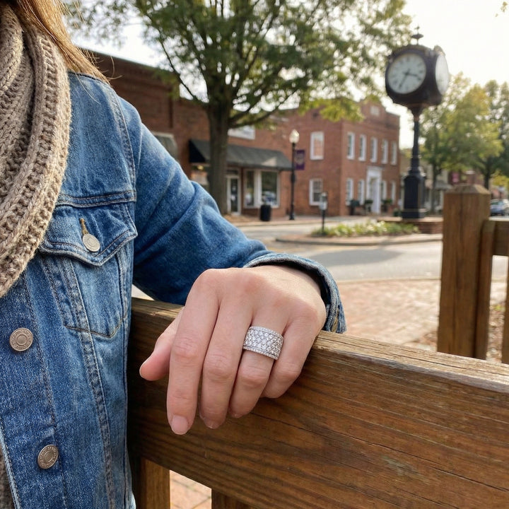 2.75 ctw Round Diamond Wide Band Ring