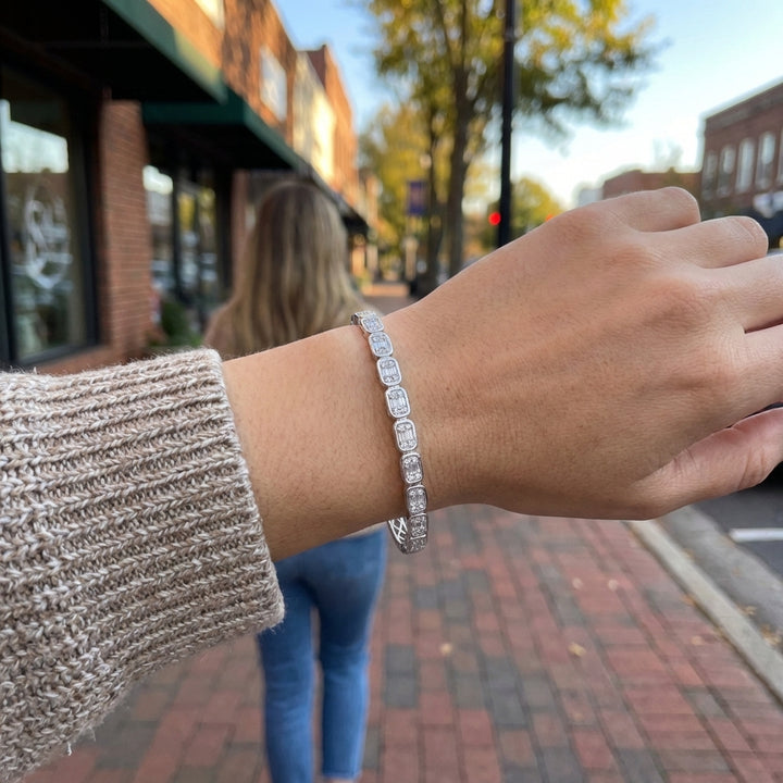Baguette Diamond Bangle