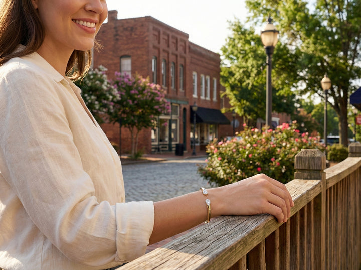 Diamond Open Cuff Bangle